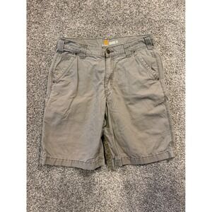 Carhartt Shorts Mens 32 * Gray Relaxed Fit Work Ripstop Workwear *